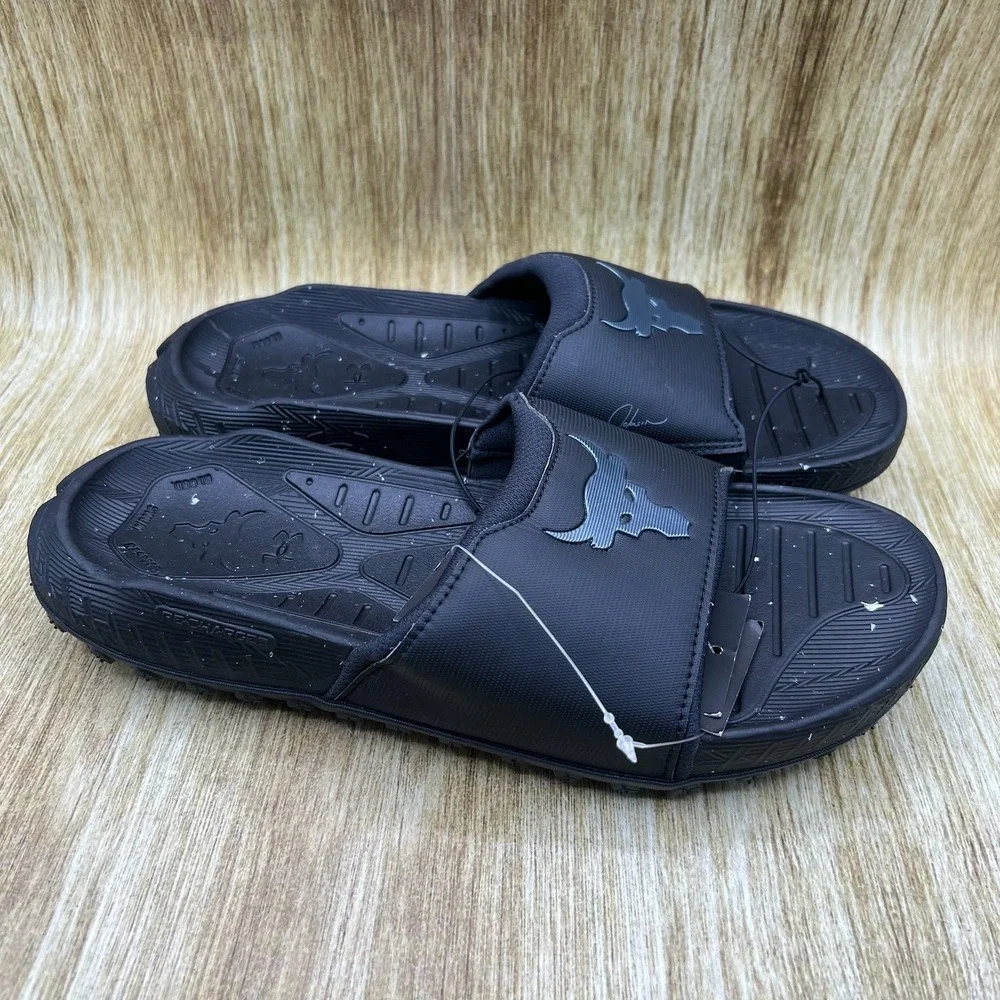 Under Armour Project Rock 3 Slide Men's Size 8 Black Brahma Bull Sandals 3026034